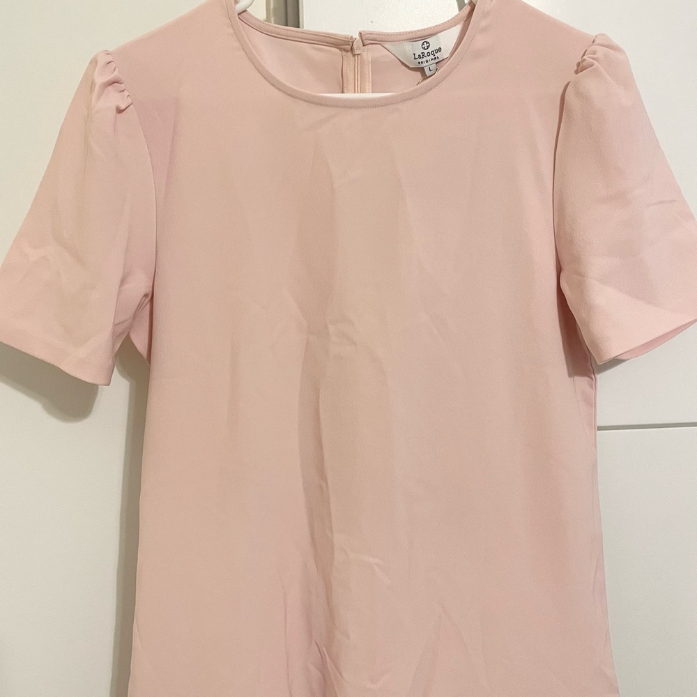 Light Pink Dress Annabelle LaRoque Handmade Design Size Large NWT